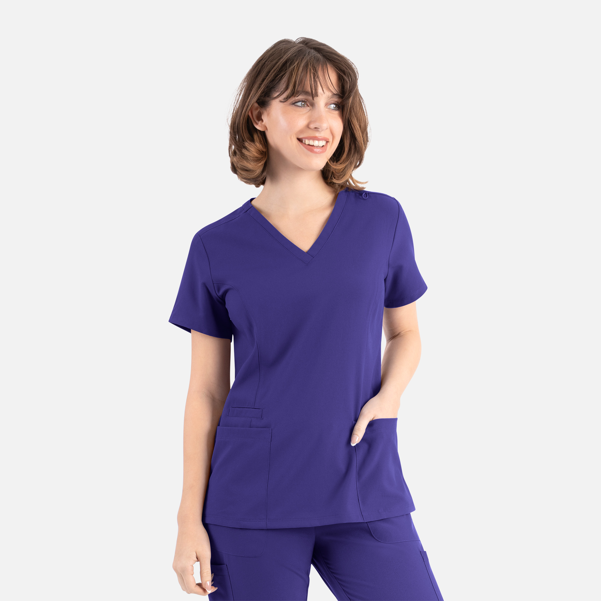 Women  Tops  5001  Womens Double V-Neck Top