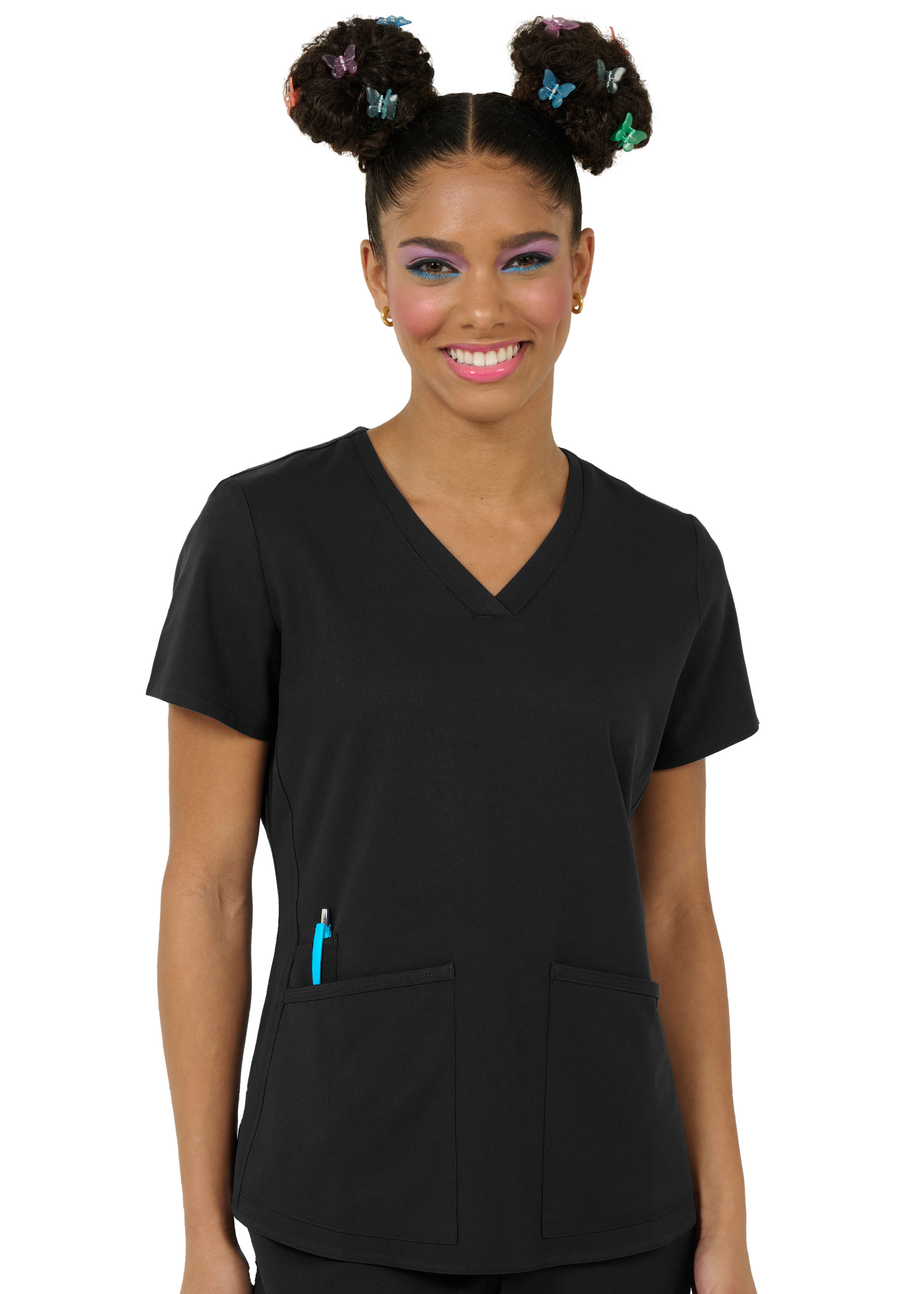 Women  Top  1165  Focus V-Neck Top