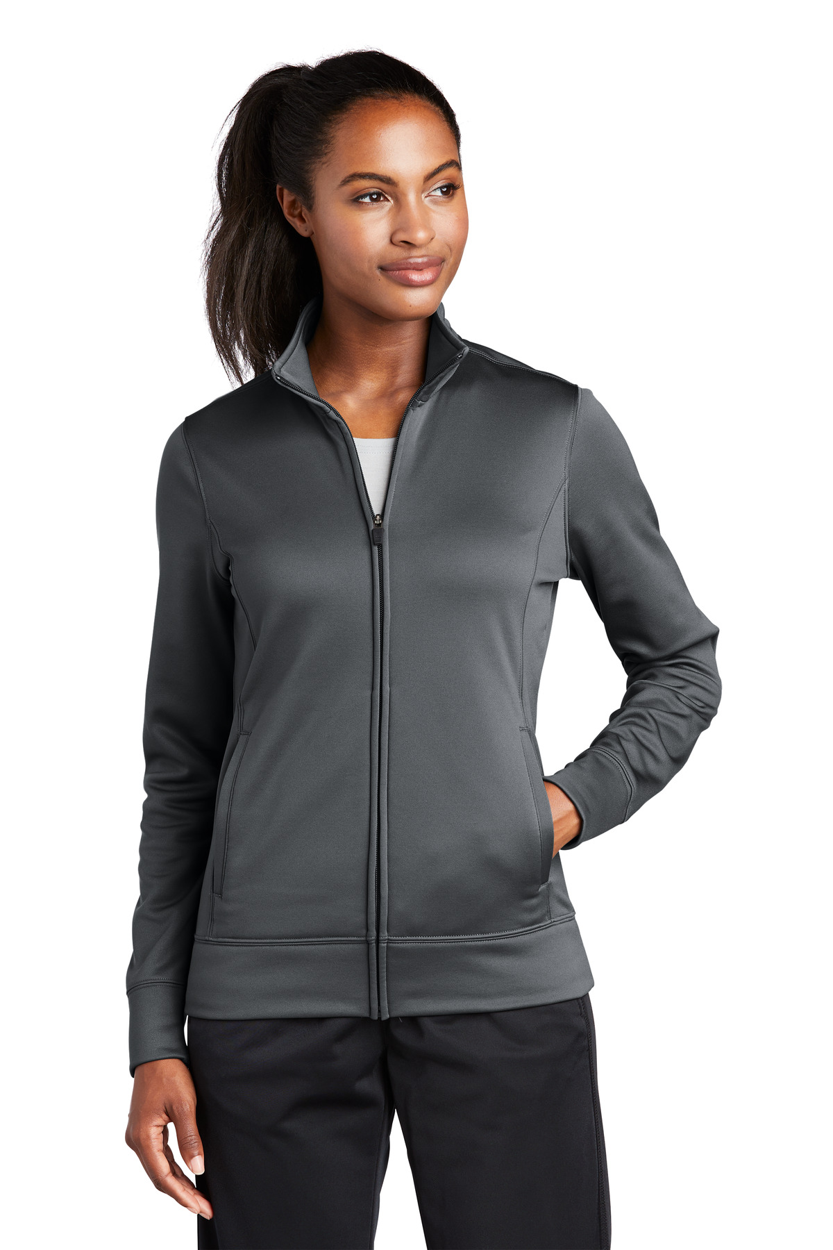 Unisex  Sweatshirts Fleece Women Activewear  LST241  Becca Top Heather Grey