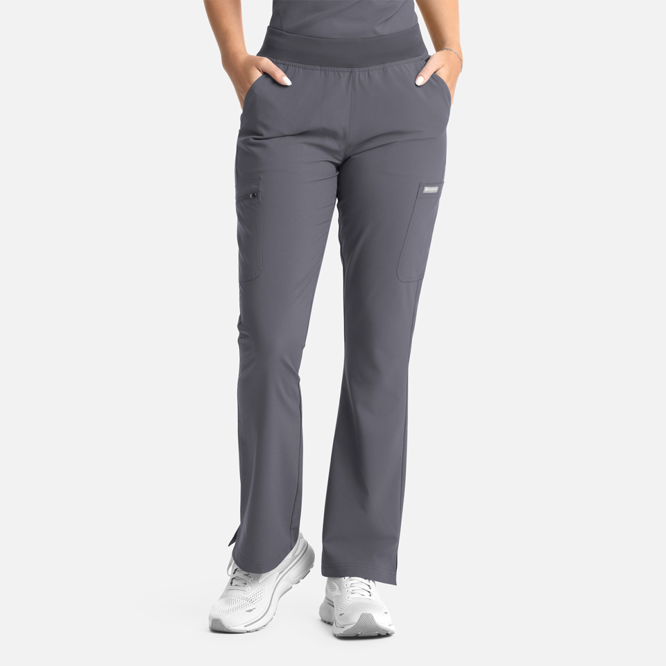 Women Pant  5093P  Womens Full Elastic Band Flare Leg Pant Garment Type Petite