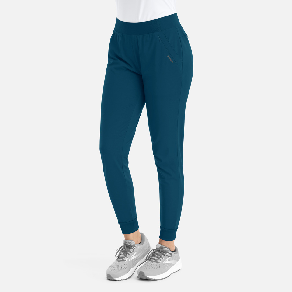 Women  Pant  60302  Womens Mid Rise Elastic Jogger