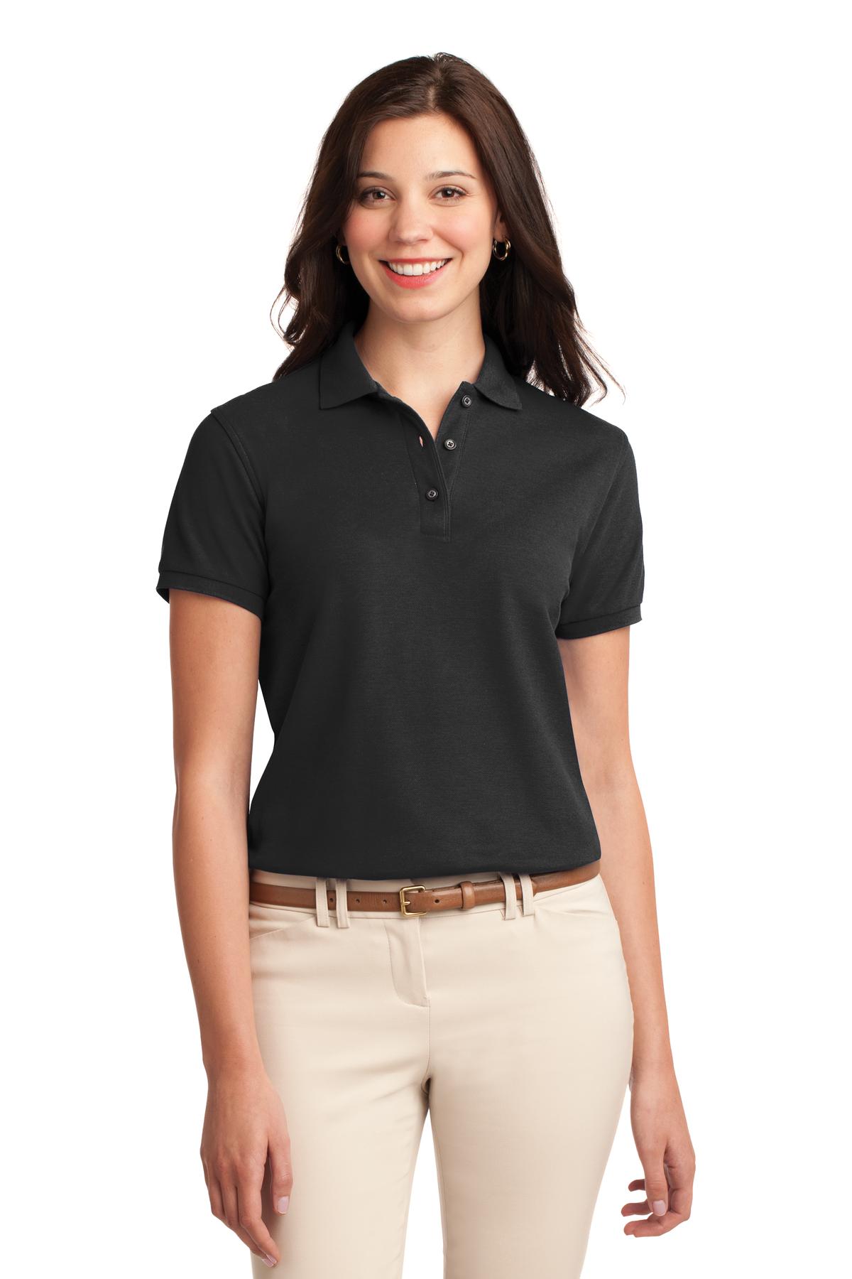 Unisex  Polos Knits Women  L500  Port Authority Womens Silk Touch Polo.  L500
