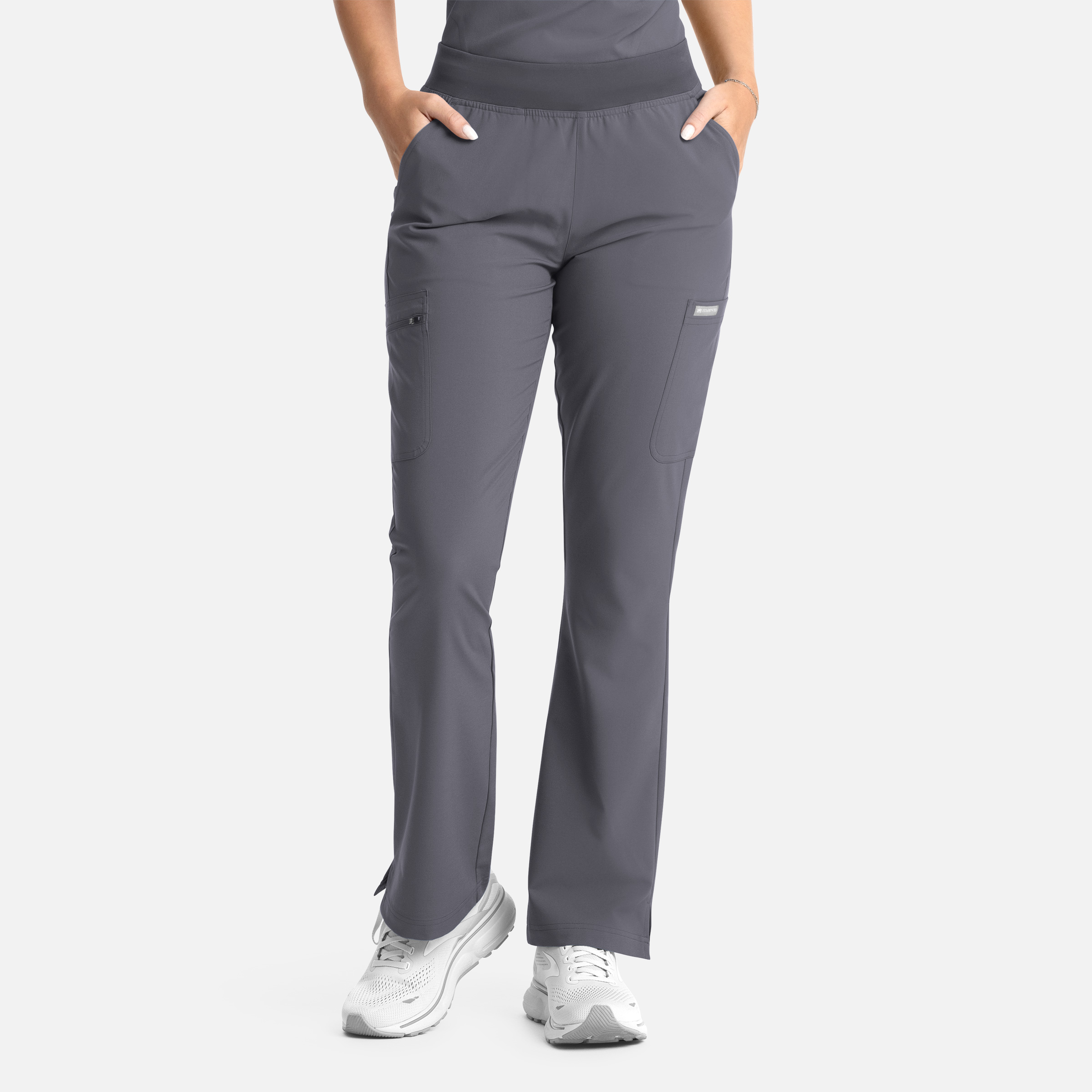 Women Pant  5093P  Womens Full Elastic Band Flare Leg Pant Garment Type Petite